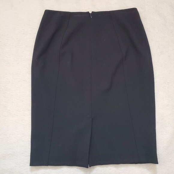 Halogen Black Skirt Lined Size 4 Back Zip - Picture 2 of 8